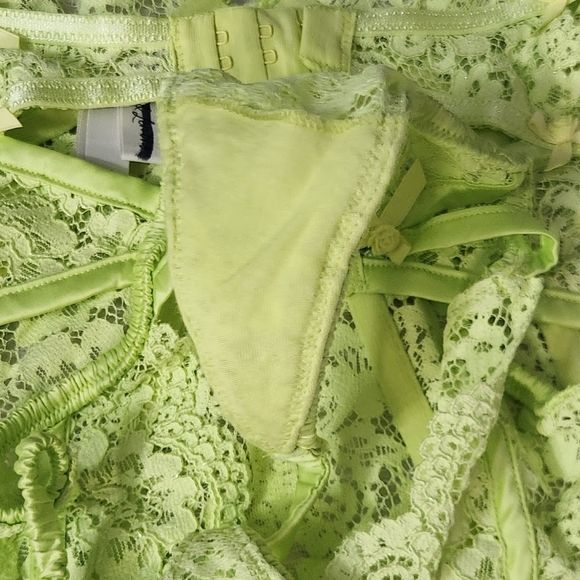 New!For Love and Lemons Creamsicle Lace Teddy underwire Bodysuit - Picture 10 of 12